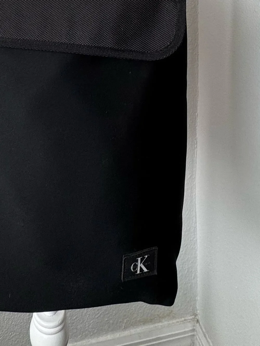 Calvin Klein Black Messenger Bag with Adjustable Strap